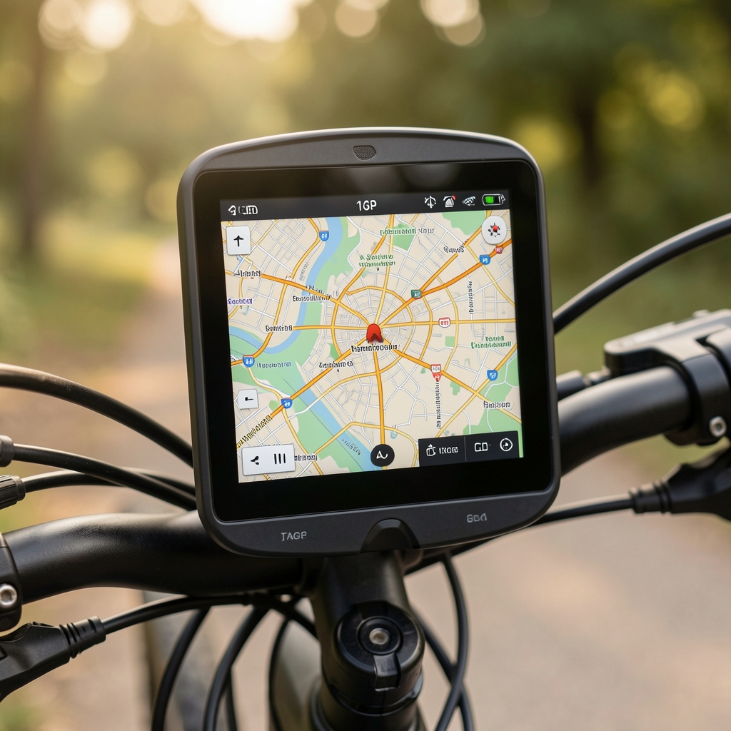 Dispositivo de navegación GPS para bicicleta con mapa en pantalla