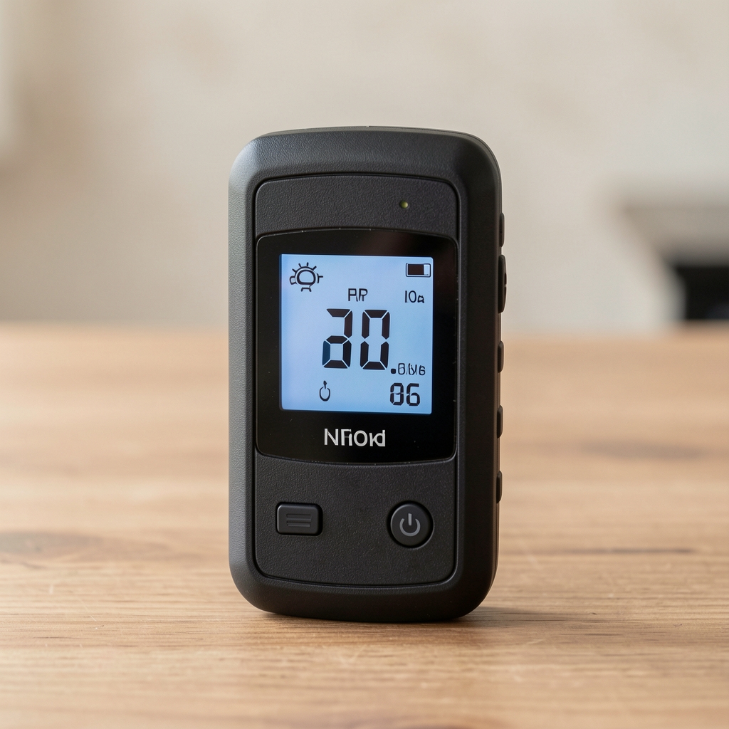 Inflador eléctrico portátil compacto con pantalla digital de presión